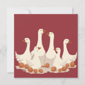 Sechs Gänse A-Lay Cut-Out Stift 2 (Vorderseite)