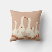 Sechs Gänse A-Lay Cut-Out Stift 2 Kissen (Rückseite)