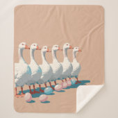 Sechs Gänse A-Lay Cut-Out Stift 3 Sherpadecke (Vorderseite)