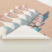 Sechs Gänse A-Lay Cut-Out Stift 3 Sherpadecke (3/4)