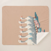 Sechs Gänse A-Lay Cut-Out Stift 3 Sherpadecke (Vorderseite (Horizontal))