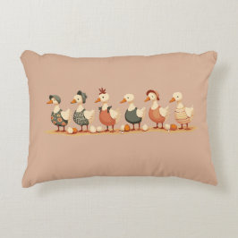 Sechs Gänse A-Lay Cut-Out Stift 4 Dekokissen