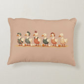 Sechs Gänse A-Lay Cut-Out Stift 4 Dekokissen (Rückseite)