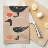 Sechs Gänse-A-Lay-Mid-Century Retro-Schnitt 4 Geschirrtuch (Viertel Falte)