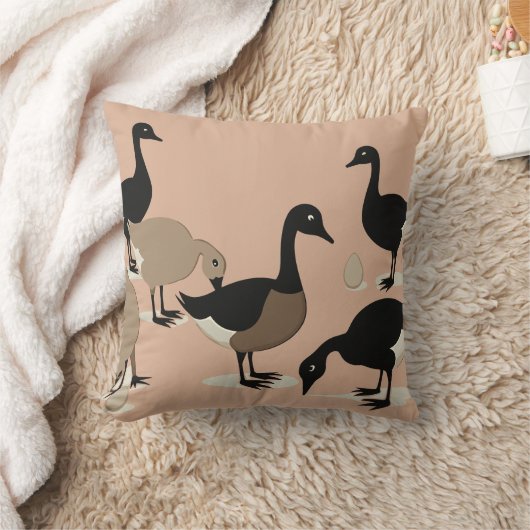 Sechs Gänse-A-Lay-Mid-Century Retro-Schnitt 5 Kissen (Decke)