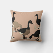 Sechs Gänse-A-Lay-Mid-Century Retro-Schnitt 5 Kissen (Rückseite)