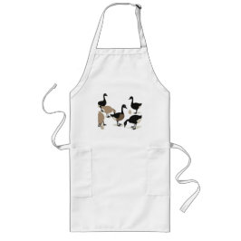 Sechs Gänse-A-Lay-Mid-Century Retro-Schnitt 5 Lange Schürze