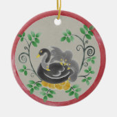 Sechs Gänse a-Lay Weihnachtsschmuck (Vorne)