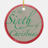 Sechs Gänse a-Lay Weihnachtsschmuck (Hinten)