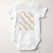 Sechs Gänse Lay-Out Baby Strampler (Rückseite)