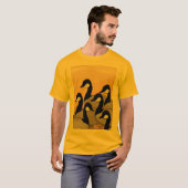 sechs Gänse T-Shirt (Vorne ganz)