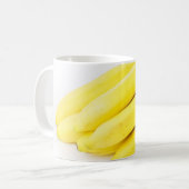 Sechs gelbe Bananen Kaffeetasse (Vorderseite Links)