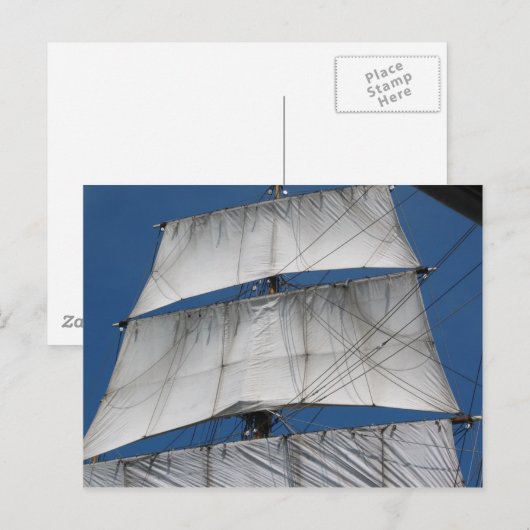 Sechs Gun Sails Postkarte (Vorne/Hinten)
