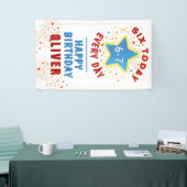 Sechs heute 6 7 Jeden Tag Meme 6. Geburtstag  Banner (Messeveranstaltung)