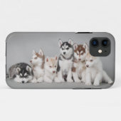 Sechs Huskies Case-Mate iPhone Hülle (Rückseite (Horizontal))