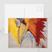 Sechs indische Studie von Alphonse Mucha Postkarte (Vorne/Hinten)