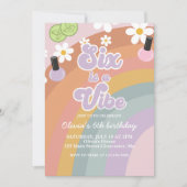 Sechs ist ein lebhafter Wellness-Center Rainbow 6. Einladung (Vorderseite)