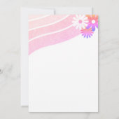 Sechs ist so süß Regenbogen Cupcake Sechster Gebur Einladung (Rückseite)