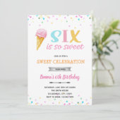 Sechs ist so süß, so eine Einladung (Stehend Vorderseite)
