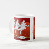Sechs Katzen a-Lay ... Feiertage Kaffeetasse (Vorderseite Links)