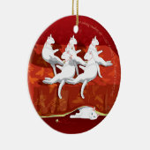 Sechs Katzen a-Lay ... zweiseitig Keramik Ornament (Rechts)