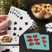 Sechs kleine Ladybugs - Klassische Spielkarten (In Situ)