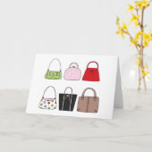 Sechs kleine Purses-Karte Karte (Gelbe Blume)