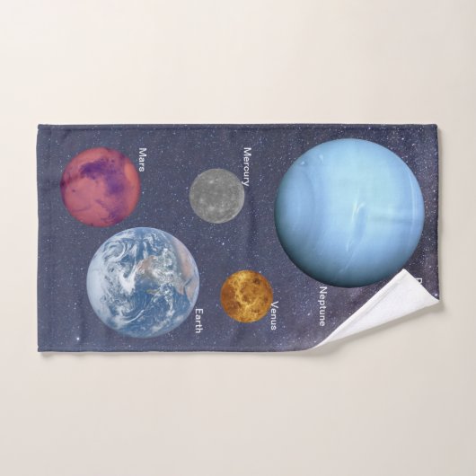 Sechs kleinste Planeten Handtuch (Handtuch)