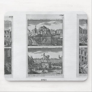 Sechs königliche Statuen zerstört in Paris Mousepad