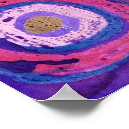 sechs Kreise (nach Kandinsky) Poster (Ecke)