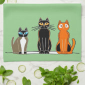 Sechs Küchentücher, Blockdruck Geschirrtuch (Gefaltet)