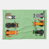 Sechs Küchentücher, Blockdruck Geschirrtuch (Horizontal)