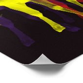 sechs Lamas in sechs Farben Poster (Ecke)