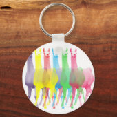 sechs Lamellen in sechs Lama-Farben Schlüsselanhänger (Vorderseite)