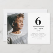 Sechs Landschaftsbild-Foto Einladung (Vorderseite)