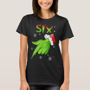 Sechs Lustige Sechs Sieben 6 7 Meme Santa Weihnach T-Shirt