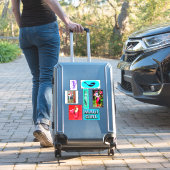 sechs Meerjungfrau Aufkleber (Koffer Insitu)