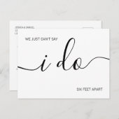 Sechs Meilen nach dem sozialen Treiben Ankündigungspostkarte (Vorne/Hinten)