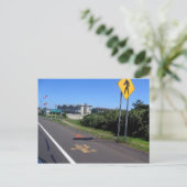 Sechs Meilen nach Montauk Postkarte (Stehend Vorderseite)