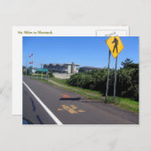 Sechs Meilen nach Montauk Postkarte (Vorne/Hinten)