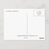 Sechs Meilen nach Montauk Postkarte (Rückseite)