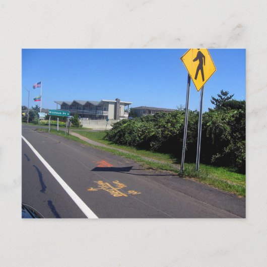 Sechs Meilen nach Montauk Postkarte (Vorderseite)