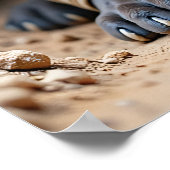 Sechs Meldungen: Knochen in der Hand Poster (Ecke)