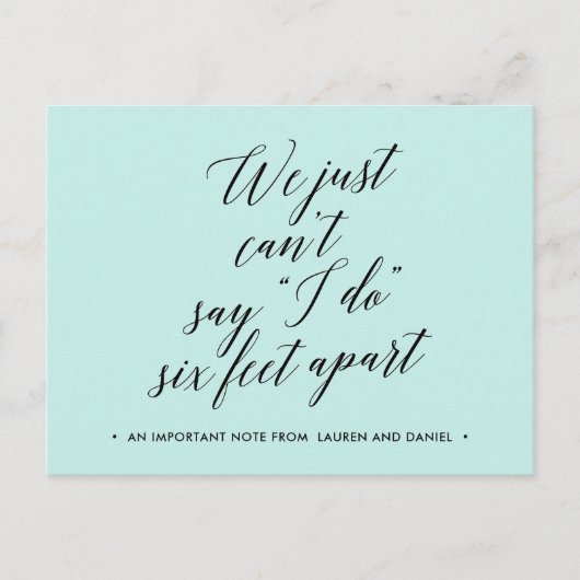 Sechs Meter nach Änderung der Pläne verschoben sto Ankündigungspostkarte (Vorderseite)