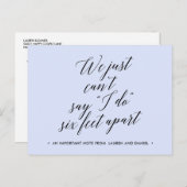 Sechs Meter nach Änderung der Pläne verschoben sto Ankündigungspostkarte (Vorne/Hinten)