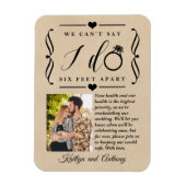 Sechs Meter nach Hochzeit Magnet (Vertikal)