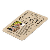 Sechs Meter nach Hochzeit Magnet (Linke Seite)