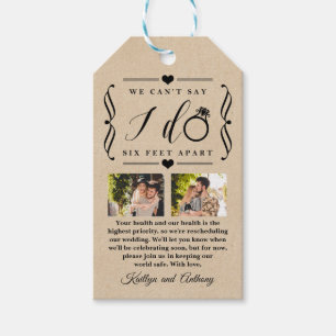 Sechs Meter später Hochzeitstag Geschenkanhänger