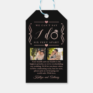 Sechs Meter später Hochzeitstag Geschenkanhänger