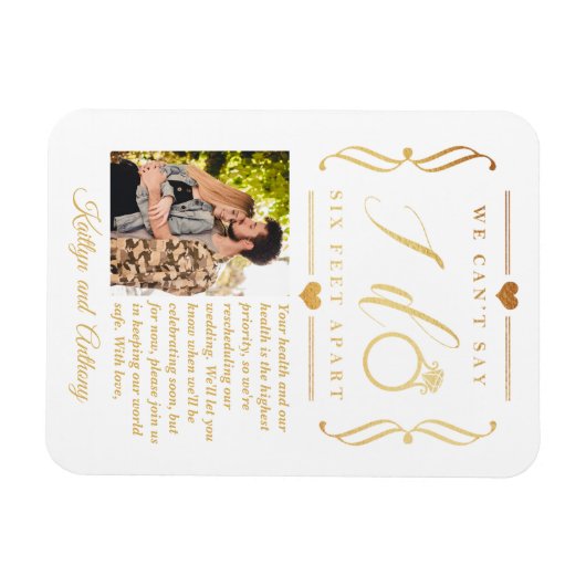 Sechs Meter später Hochzeitstag Magnet (Horizontal)